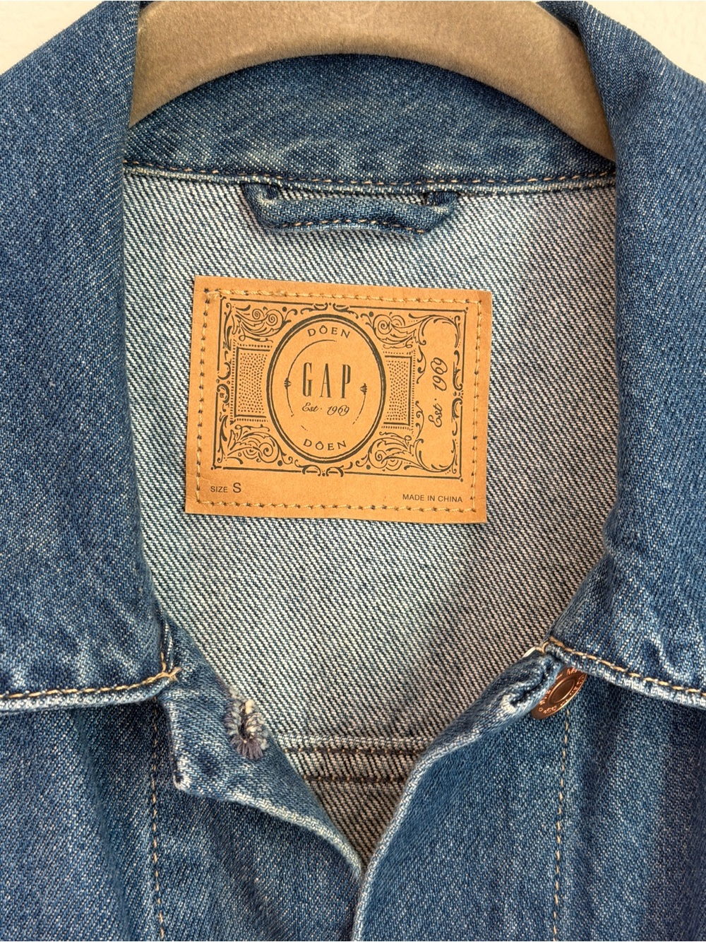 GAP x DOEN Men’s Blue Denim Jeans Jacket - Classic Indigo